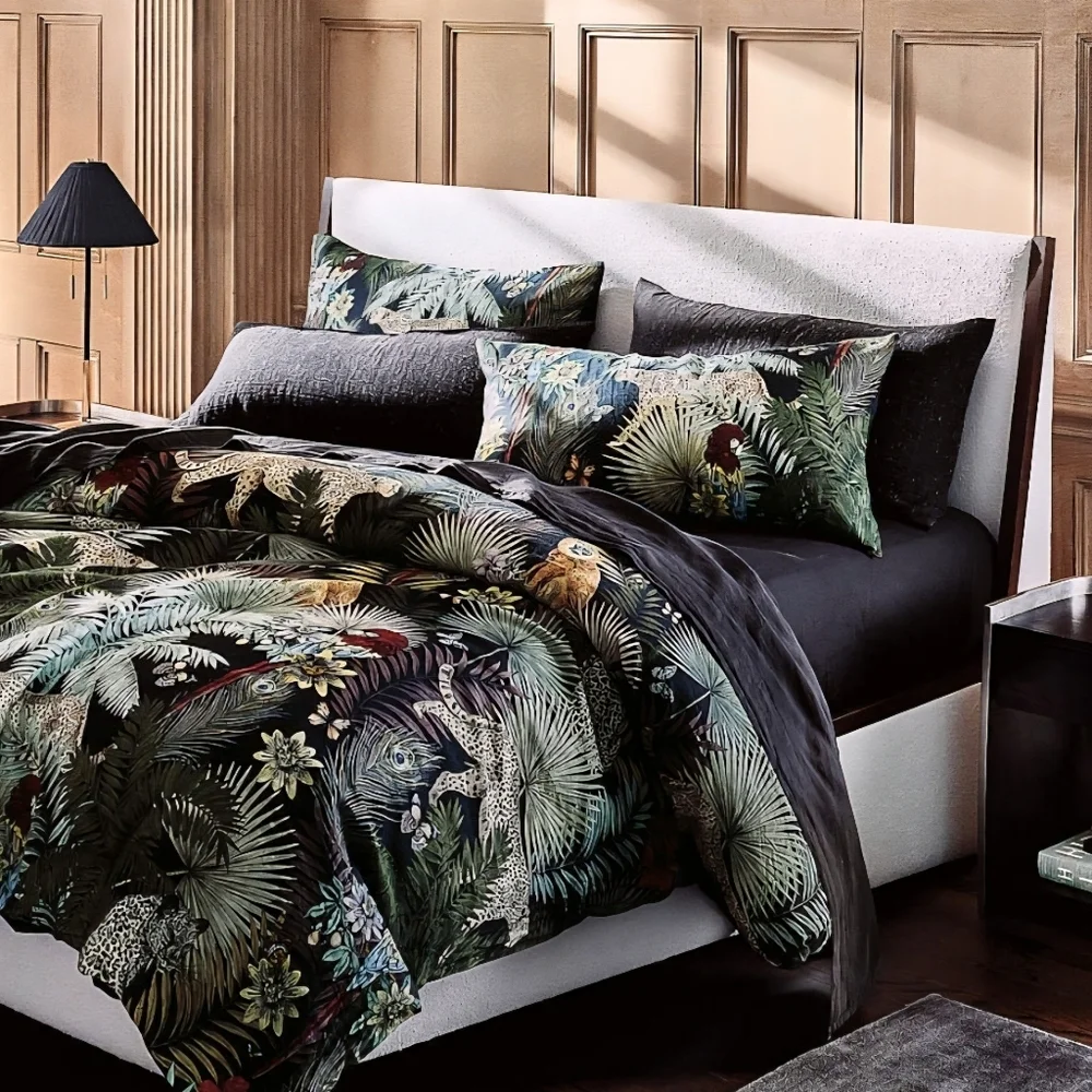 ❤️BUY 5 GET 3 FREE Palm Grove Linen Standard Pillow Shams Set of 2, $79.95